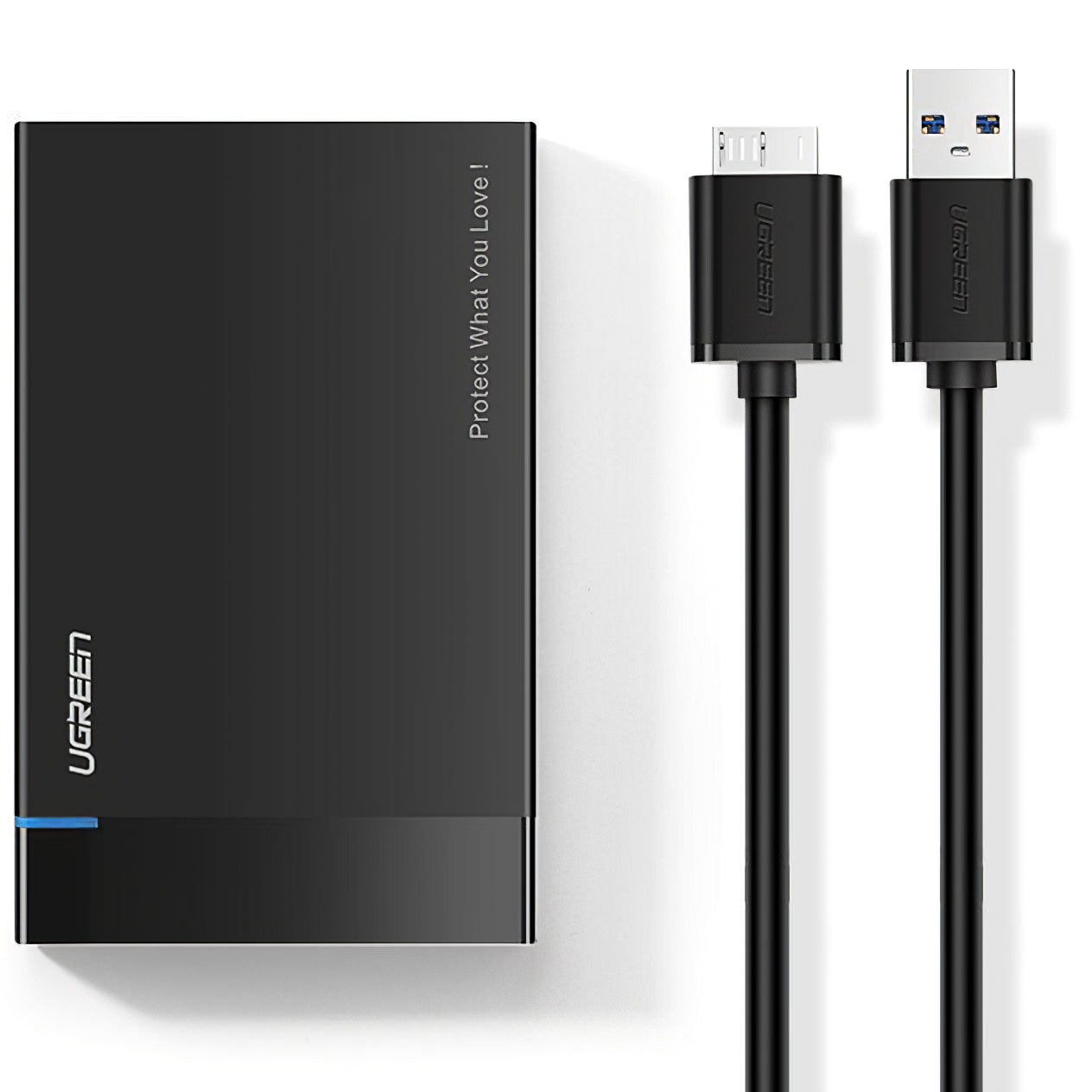 UGREEN US221 Rack for HDD / SSD SATA 2.5inch, USB 3.2, Black