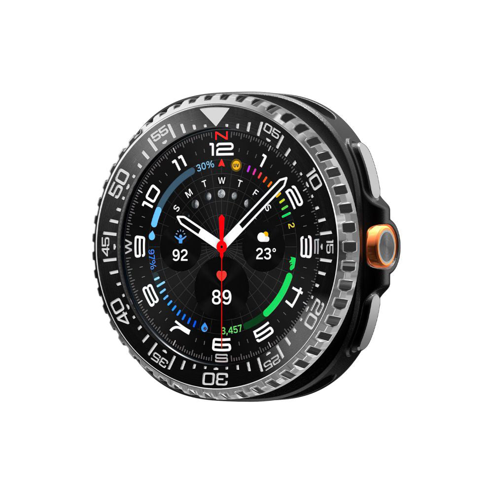 Spigen Tune Pro Diver Protection Frame for Samsung Galaxy Watch8 Classic, Black ACS10016