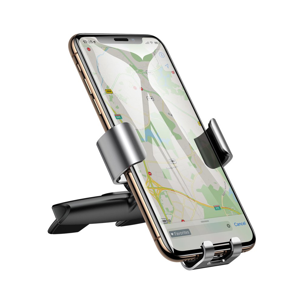 Baseus Metal Age Gravity Car Mount, Universal, Silver SUYL-J0S