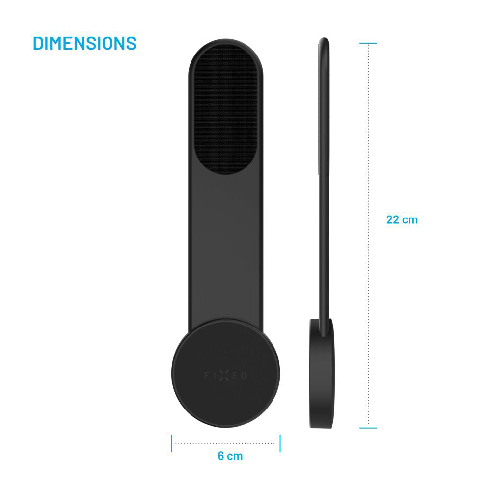 Magnetic Fixed Mag Floppy Car Holder, Universal, Black