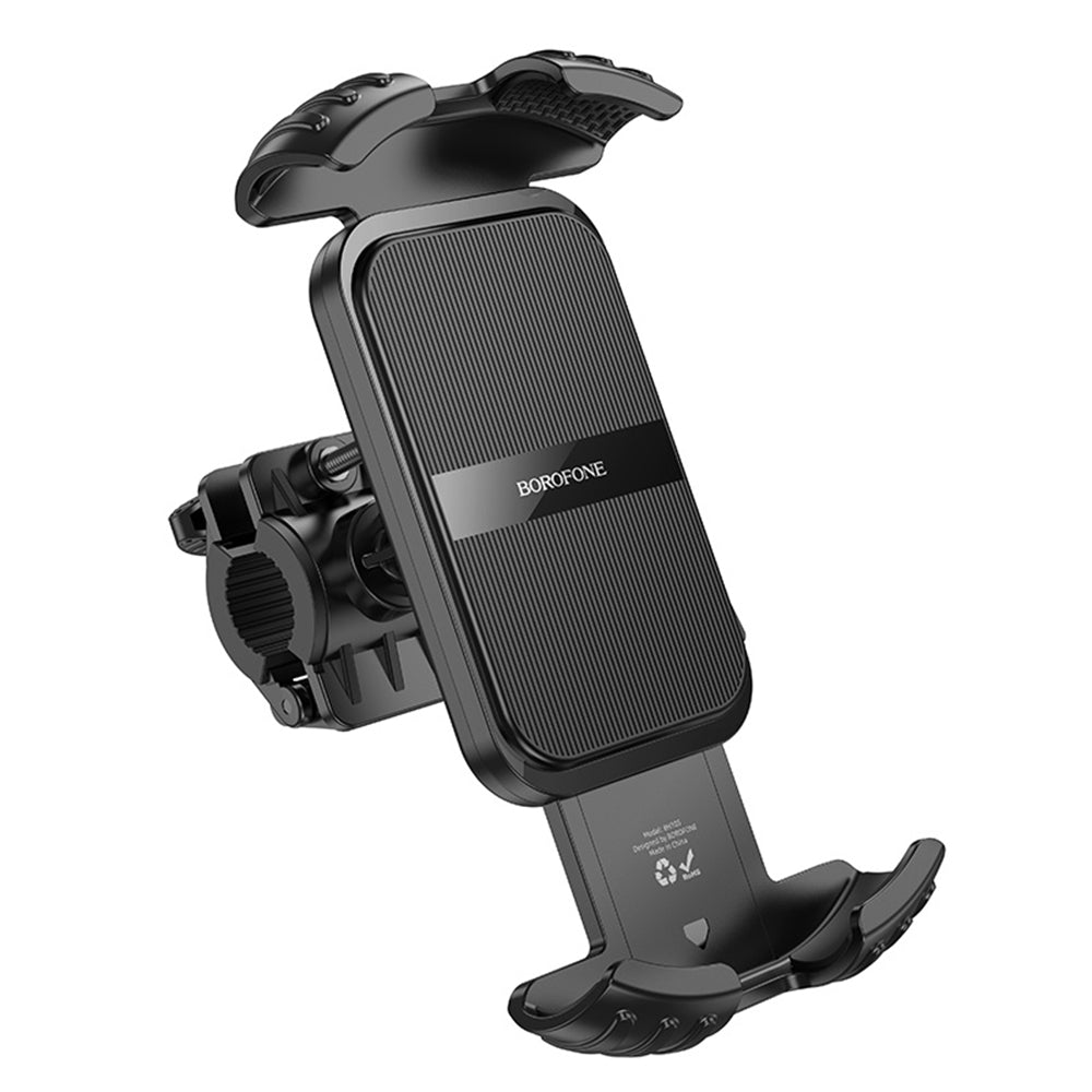 Borofone BH105 Basalt Bicycle Motorcycle Holder, 4.7inch - 7inch, Black