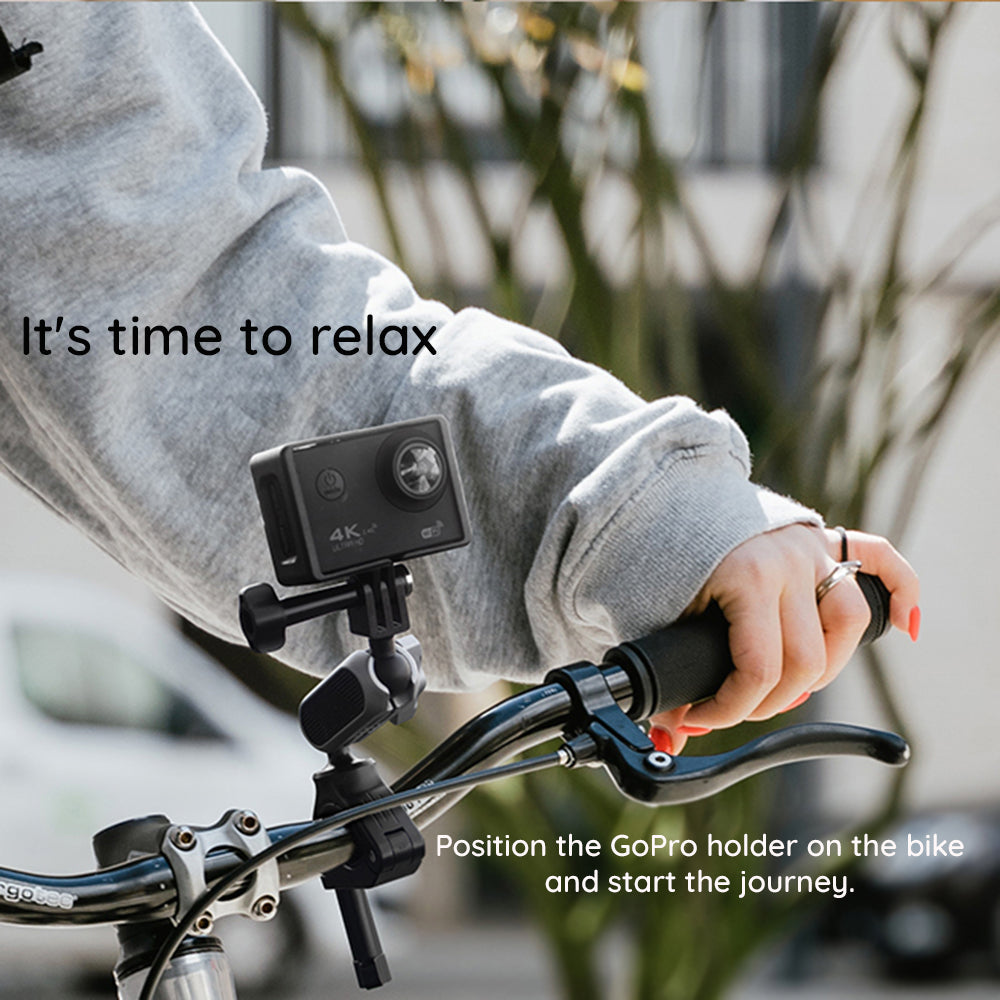 Techsuit JX-008 Sport Camera Bike Mount for GoPro, Gray