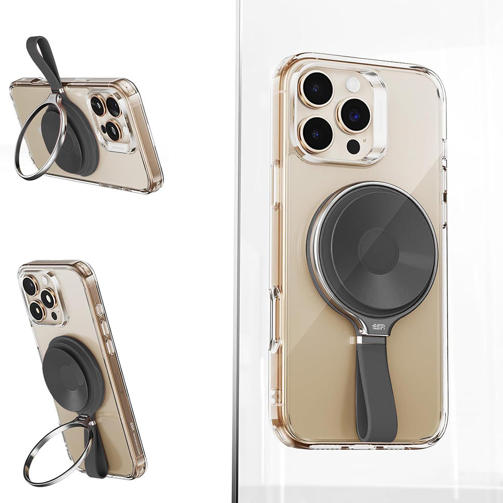 ESR HaloLock Leather Ring Holder, Universal, Black