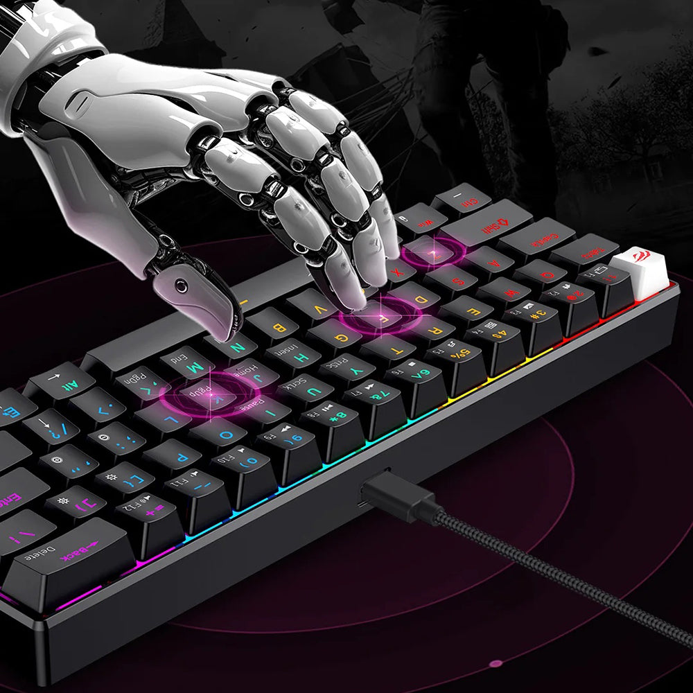 Wired USB Gaming Keyboard HAVIT KB903L, RGB, 1.8m, Black