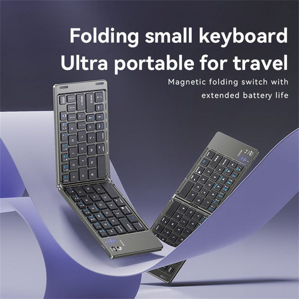 Yesido KB27 Foldable Bluetooth Keyboard, Black