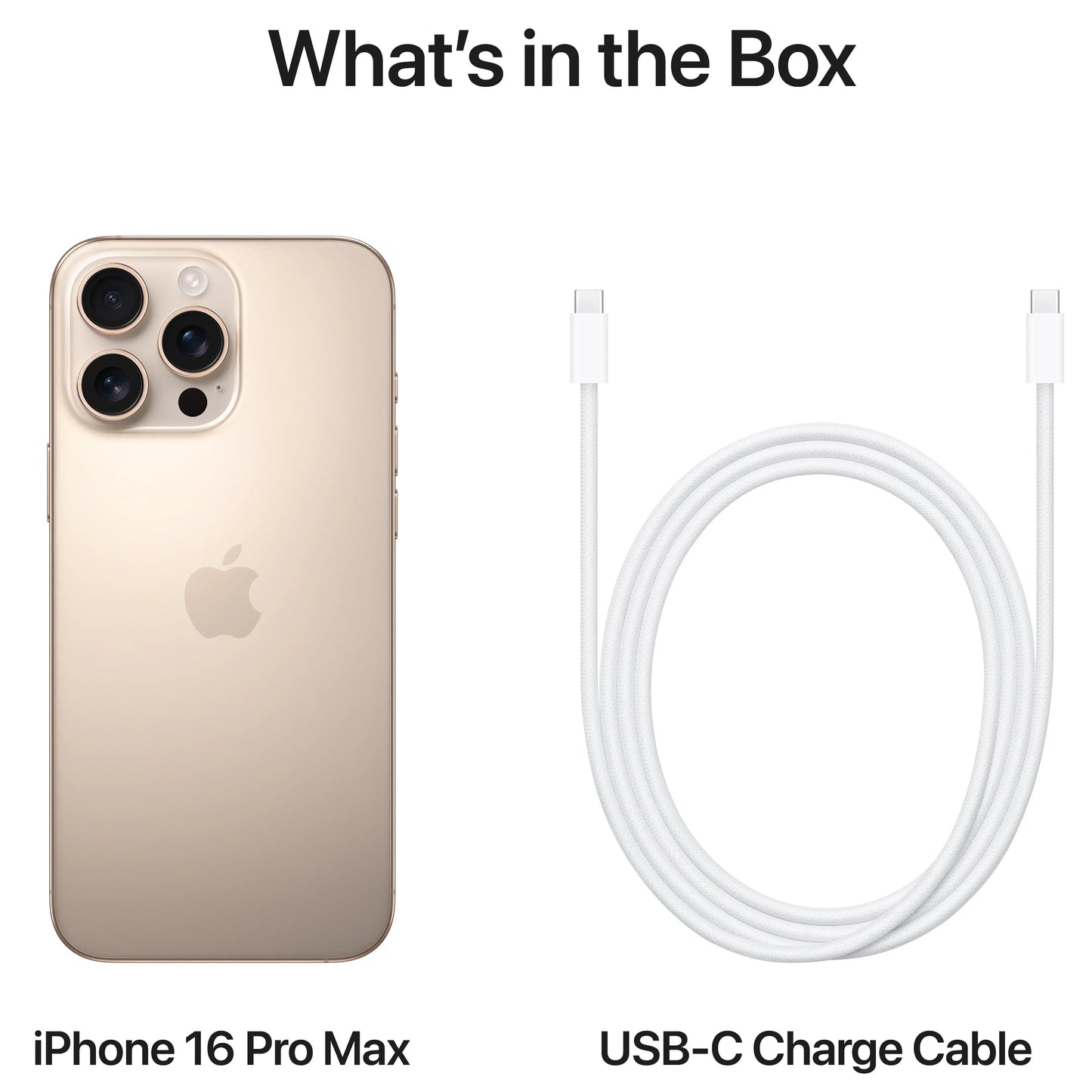 Apple iPhone 16 Pro Max Mobile Phone, 256GB, Titanium Desert Sand MYWX3ZD/A
