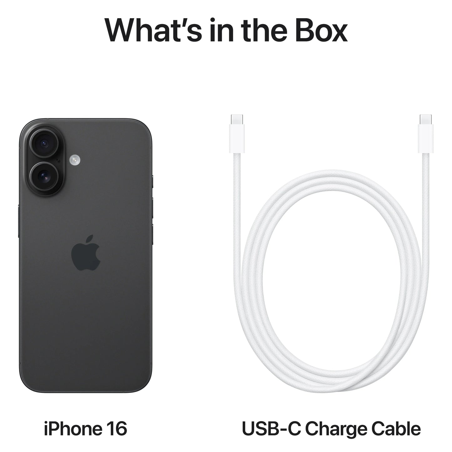 Apple iPhone 16 Mobile Phone, 128GB, Black MYE73ZD/A