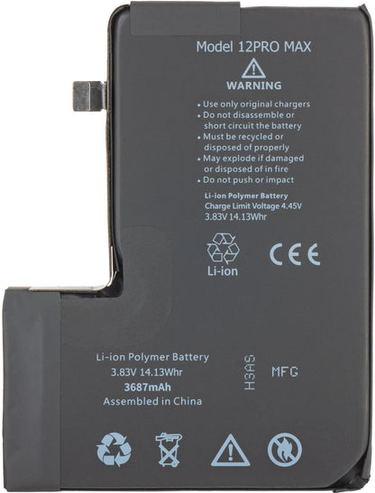 Apple iPhone 12 Pro Max battery, with integrated BMS Flex Band (no contact welding required)