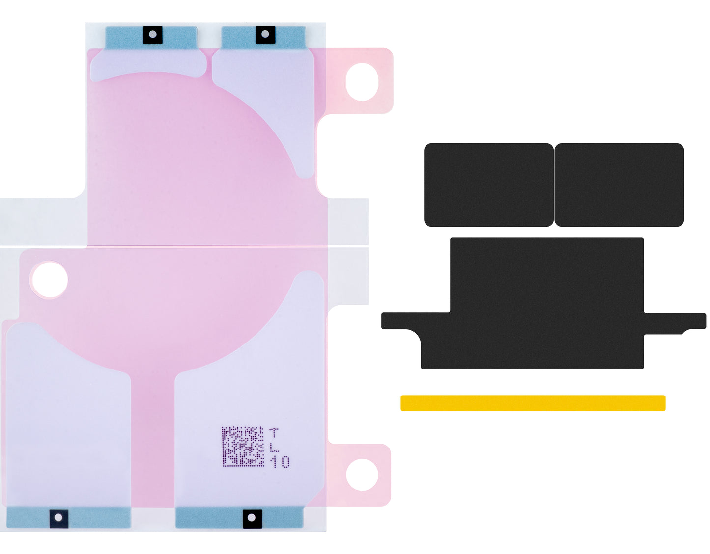 Apple iPhone 12 Pro Max battery, with integrated BMS Flex Band (no contact welding required)