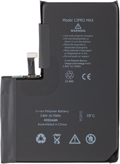 Apple iPhone 13 Pro Max battery, with integrated BMS Flex Band (no contact welding required)