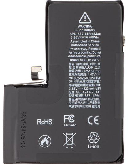 Apple iPhone 14 Pro Max battery, with integrated BMS Flex Band (no contact welding required)