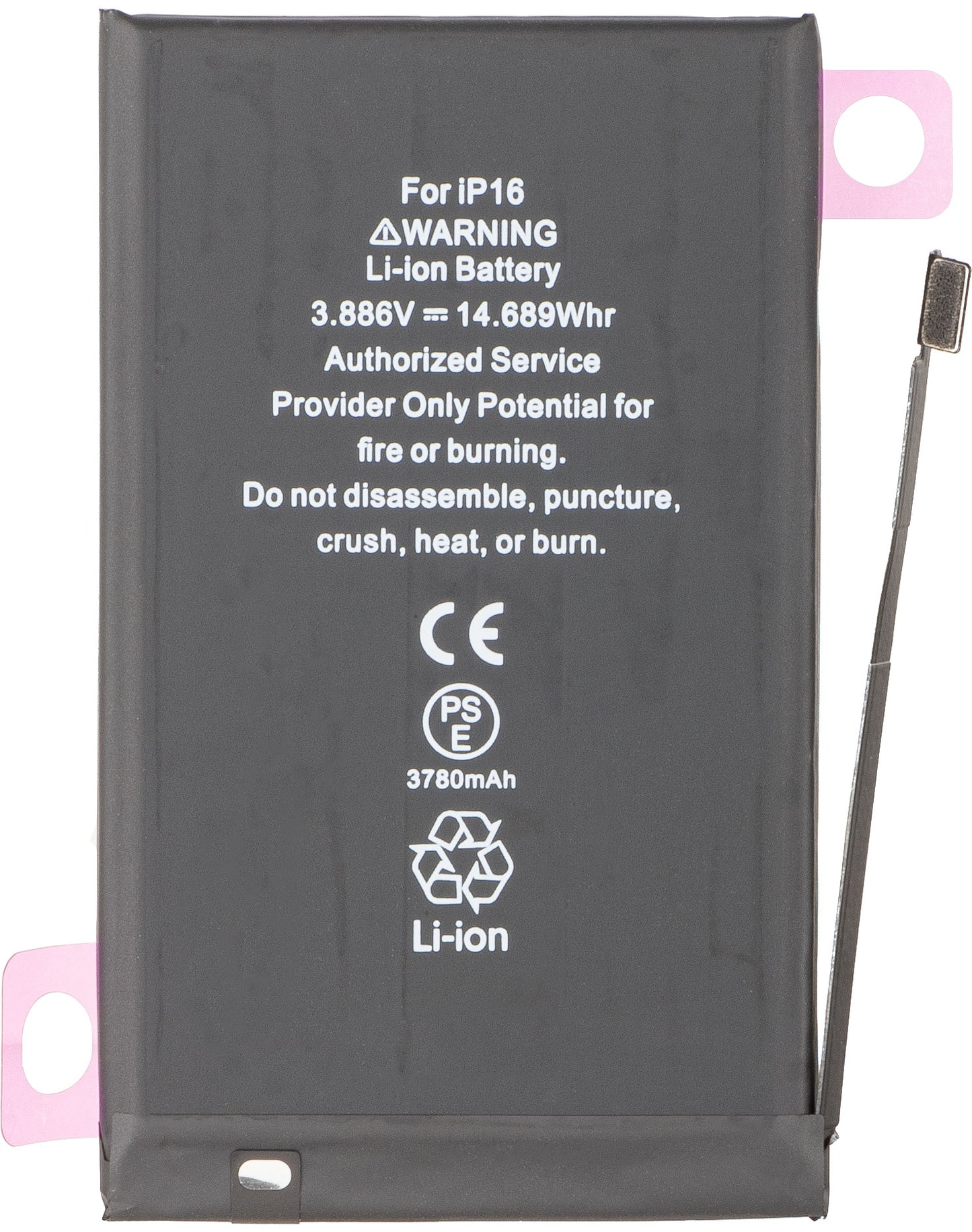 Apple iPhone 16 Battery, High Capacity