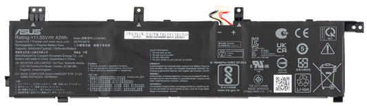 Battery Asus X532 BATT / COS POLY / C31N1843, 3640mAh, Service Pack 0B200-03430000