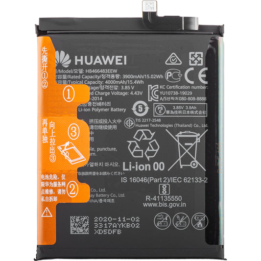 Battery Honor 30S / Huawei nova 7 SE / nova 7 5G / P40 lite 5G, HB466483EEW, Service Pack 02353SUU