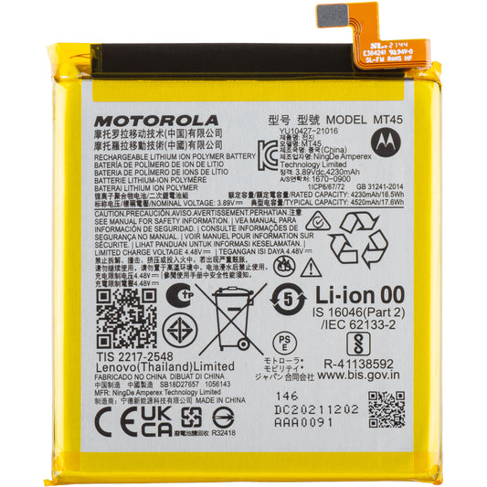 Motorola Edge 20 Pro Battery, MT45, Service Pack SB18D11084