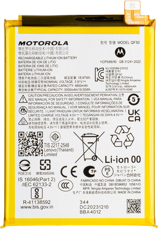 Battery Motorola Moto G04 / G24, QF50, Service Pack SB18D96852