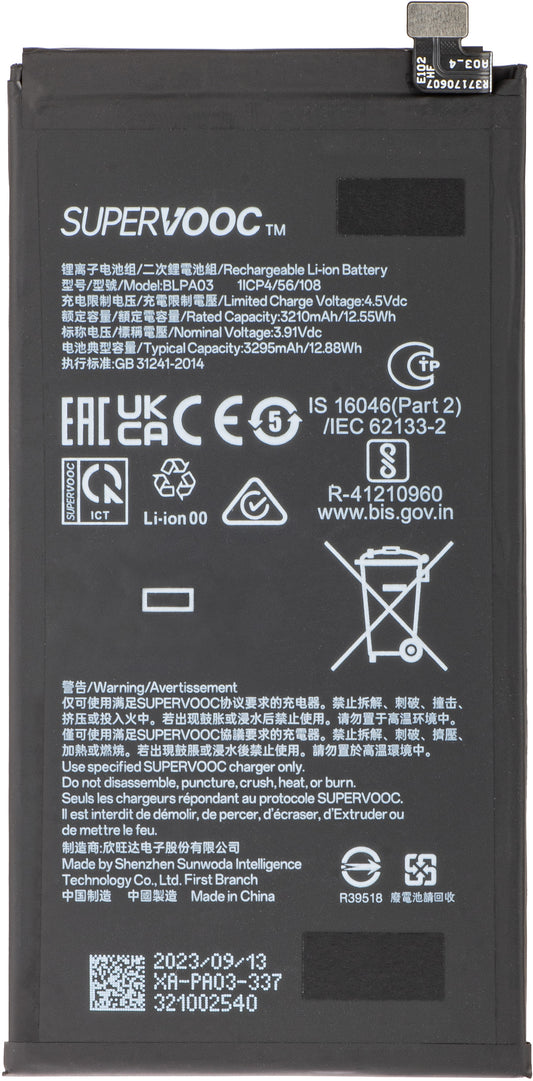 Oppo Find N3 Battery, BLPA03, Swap