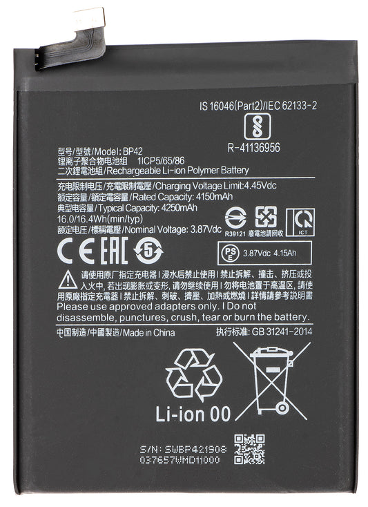Battery for Xiaomi Mi 11 Lite 5G / 11 Lite, BP42