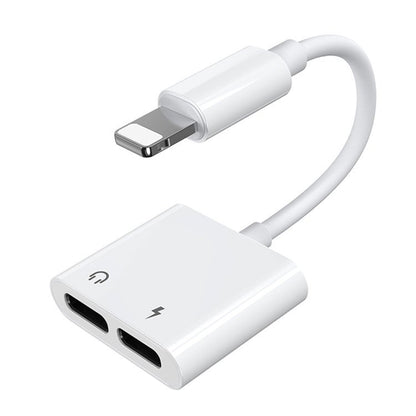 Lightning Audio Adapter - 2 x Lightning Joyroom S-Y104, White