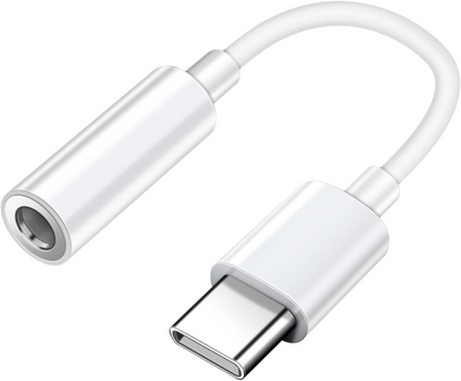 USB-C to 3.5mm Mobeen Audio Adapter by Samsung, White GP-TGU023AEAWW