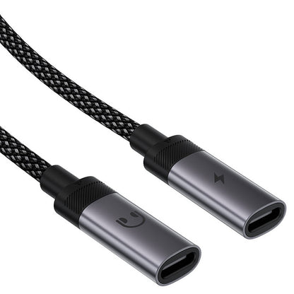 USB-C Audio Adapter - 2 x USB-C Acefast J14, Black