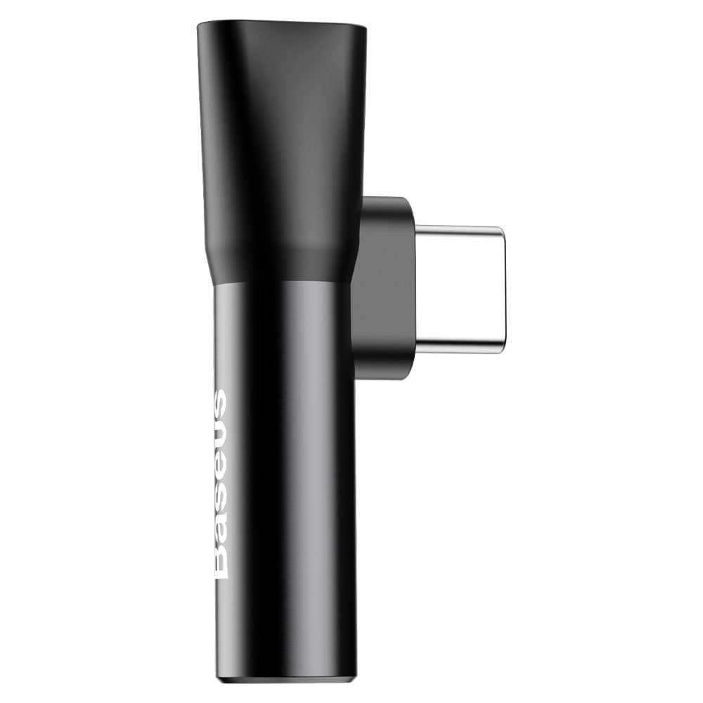 Audio Adapter USB-C - USB-C / 3.5mm Baseus L41, Black CATL41-01