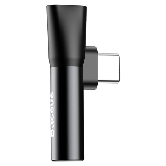 Audio Adapter USB-C - USB-C / 3.5mm Baseus L41, Black CATL41-01