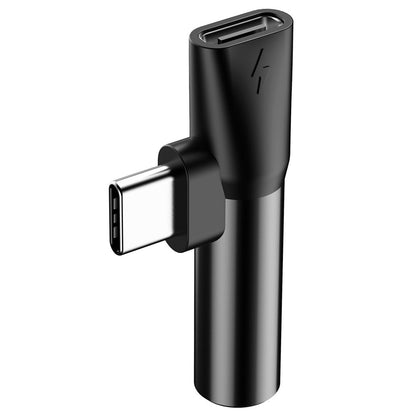 Audio Adapter USB-C - USB-C / 3.5mm Baseus L41, Black CATL41-01