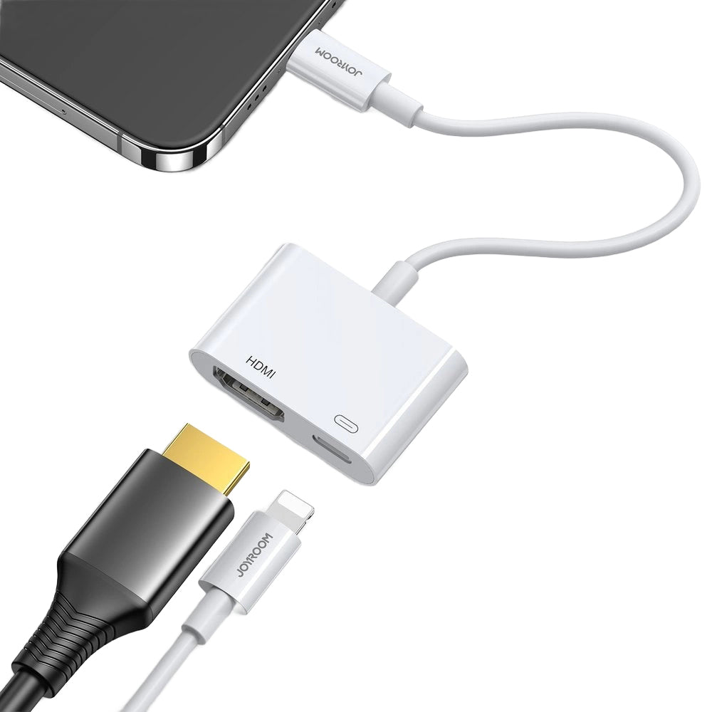 Lightning Audio and Video Adapter - HDMI / Lightning Joyroom S-H141, White