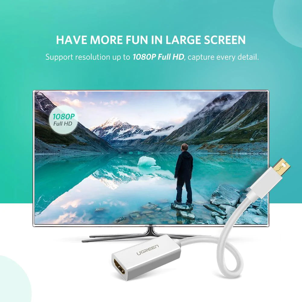 UGREEN MD112 (10461) Video Adapter, MiniDisplayPort - HDMI, Black