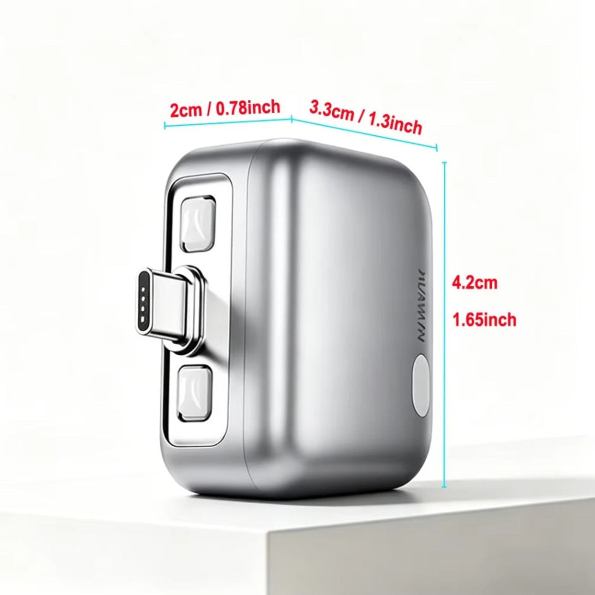 USB-C Auto Disconnect Adapter KUWAJIA KH-51 for Power with Automatic Disconnection and Battery Protection, Silver