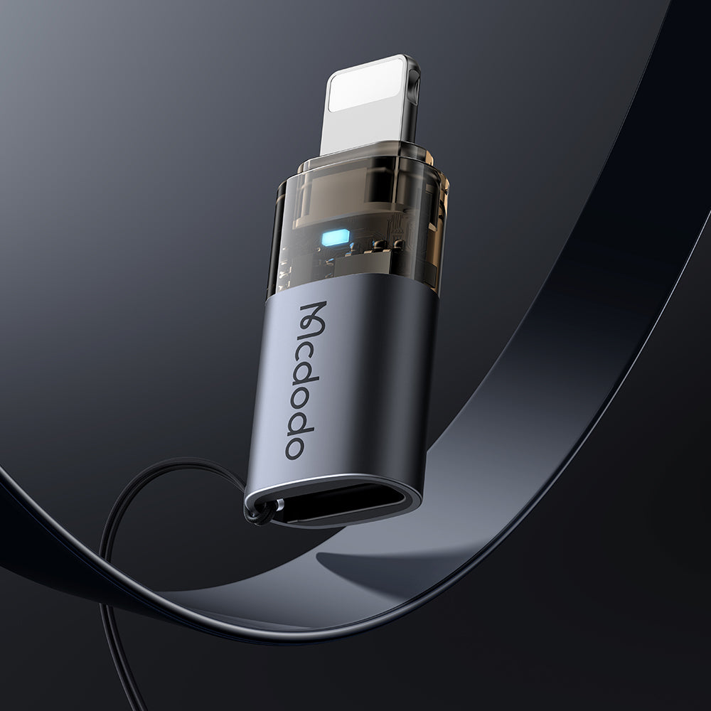 USB-C - Lightning McDodo OT-7630 Data and Charging Adapter, Black