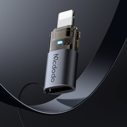 USB-C - Lightning McDodo OT-7630 Data and Charging Adapter, Black