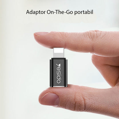 USB-C to Lightning Data and Charging Adapter Yesido GS03, Black