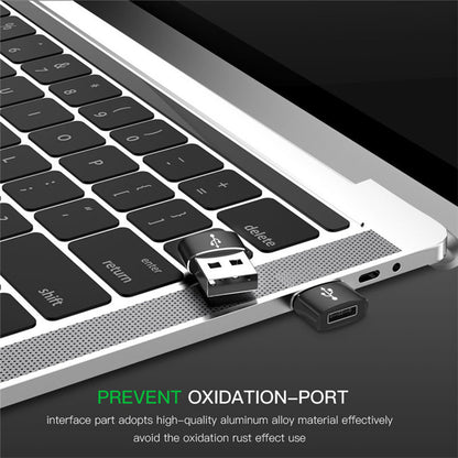 USB-C to USB-A Data and Charging Adapter Techsuit, Black