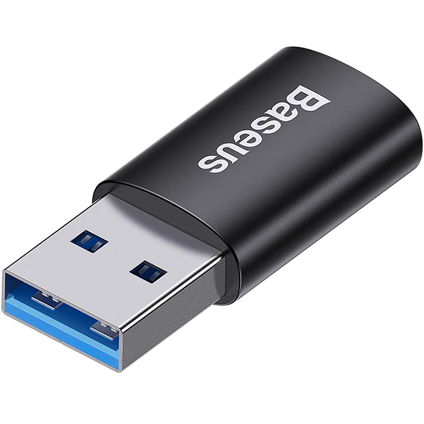 USB-C - USB-A Data and Charging Adapter Baseus Ingenuity, Black ZJJQ000101