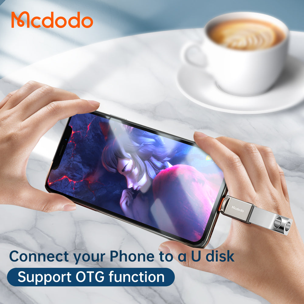 OTG Lightning to USB-A McDodo OT-8600 Adapter, Gray