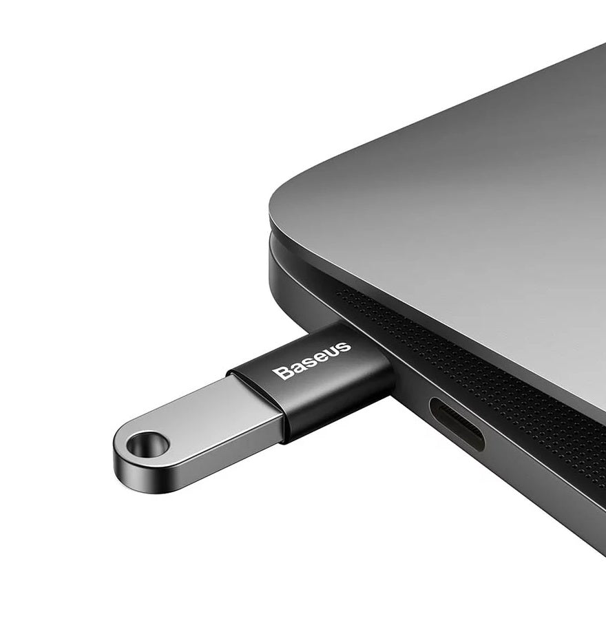 OTG adapter USB-A - USB-C Baseus Ingenuity, Black