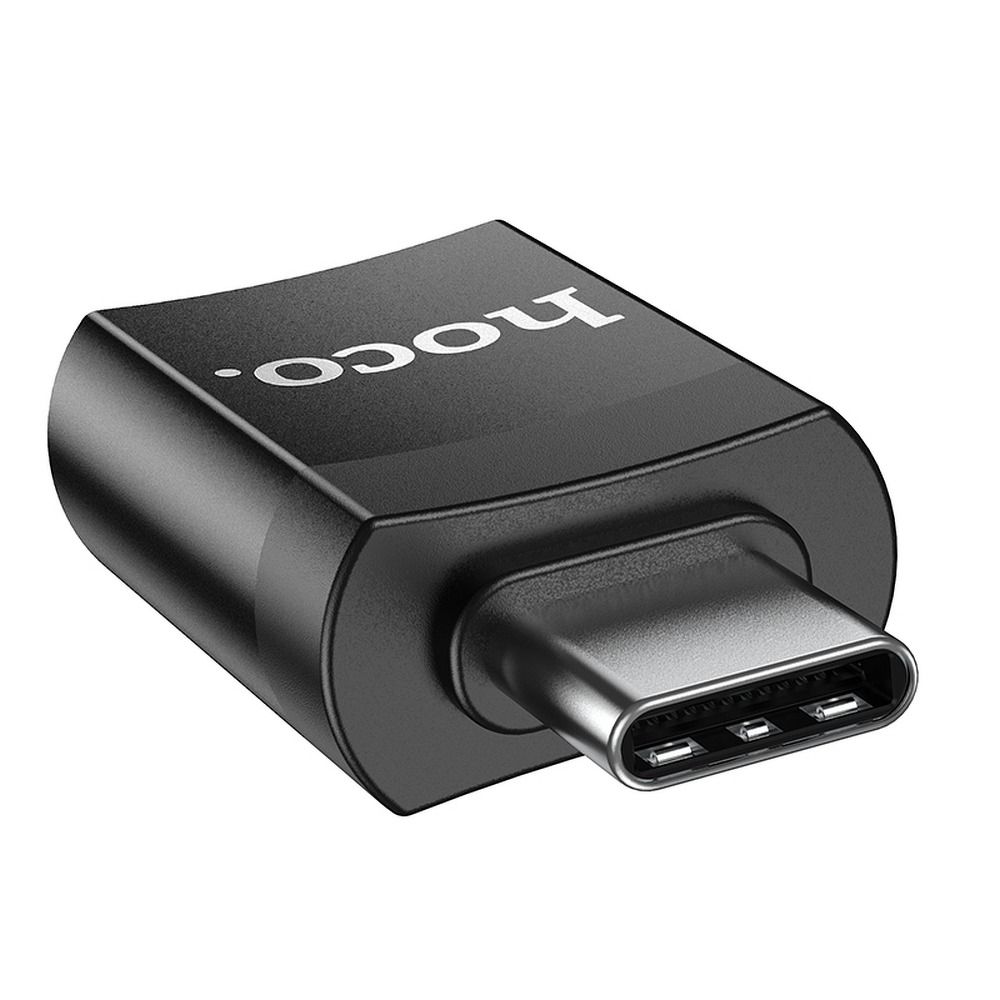 OTG adapter USB-A - USB-C HOCO UA17, Black