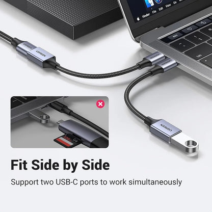 OTG USB-C - USB-A Adapter UGREEN US378 (70889), Gray
