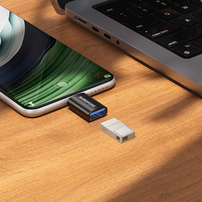 OTG USB-C - USB-A Adapter Borofone BV26C, Black