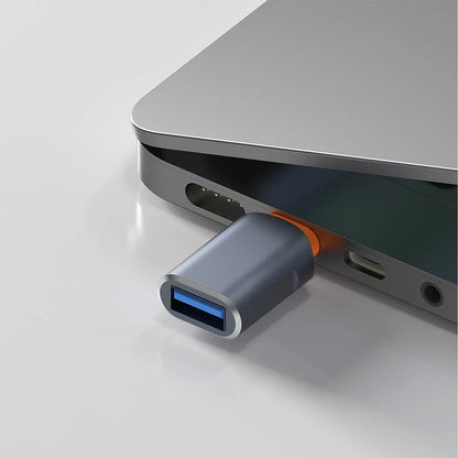 OTG USB-C to USB-A Adapter Techsuit A9 SlateVolt, Gray Orange