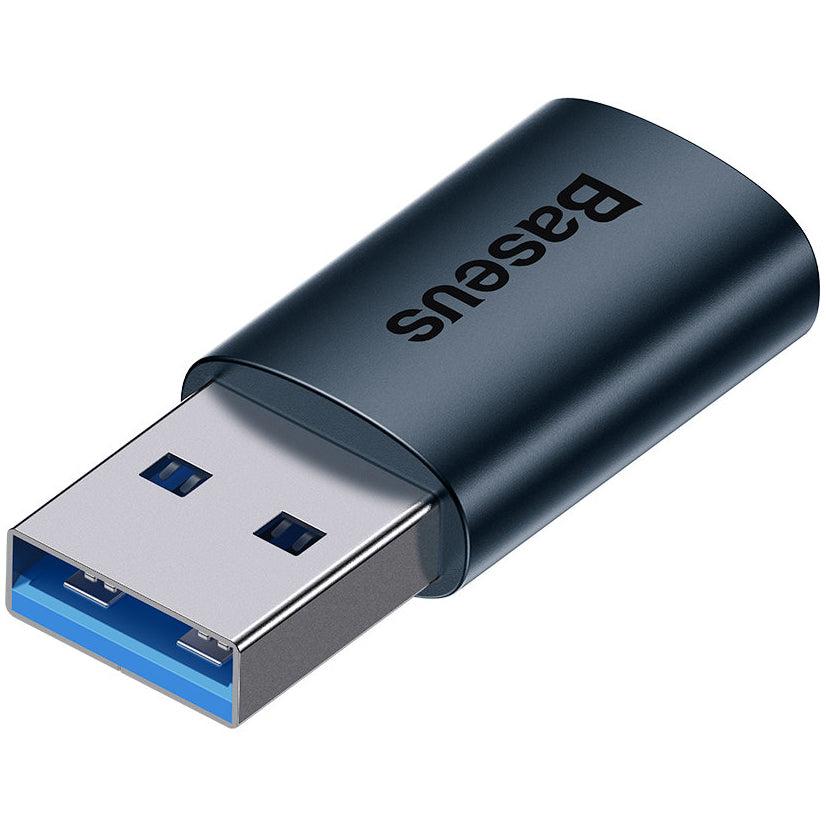 USB-C - USB-A Data and Charging Adapter Baseus Ingenuity, Blue ZJJQ000103