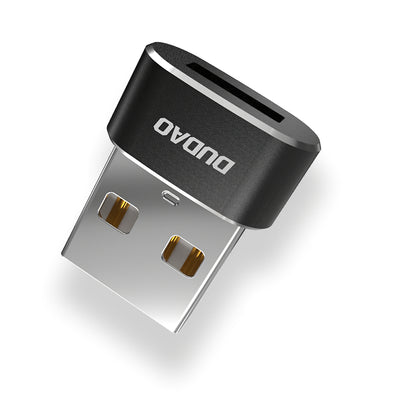 USB-C to USB-A Data and Charging Adapter Dudao L16AC, Black