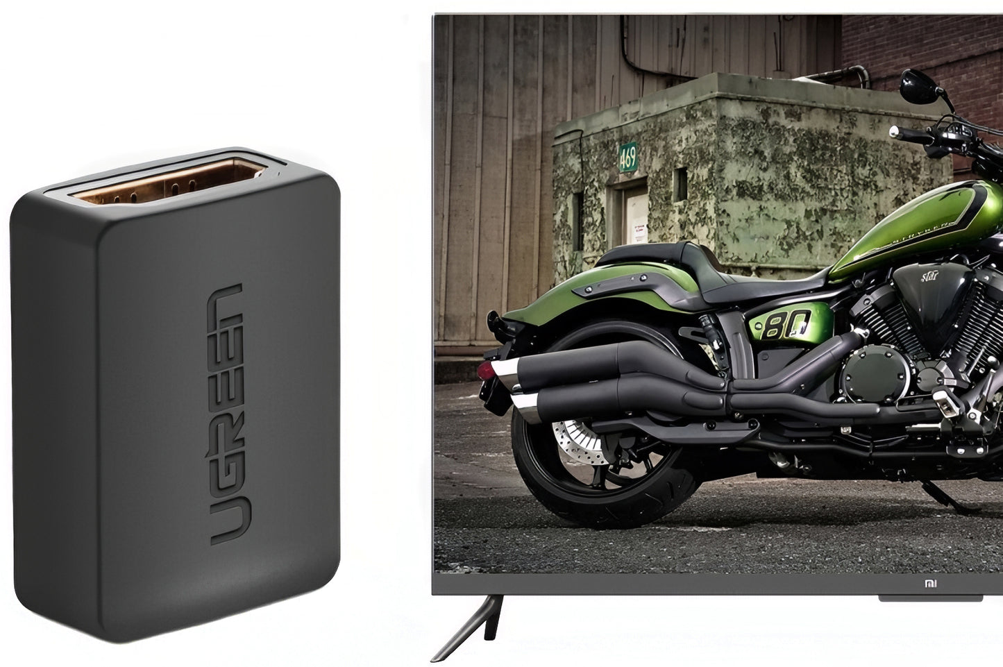 UGREEN HD112 Video Adapter, HDMI - HDMI, 4K, Black