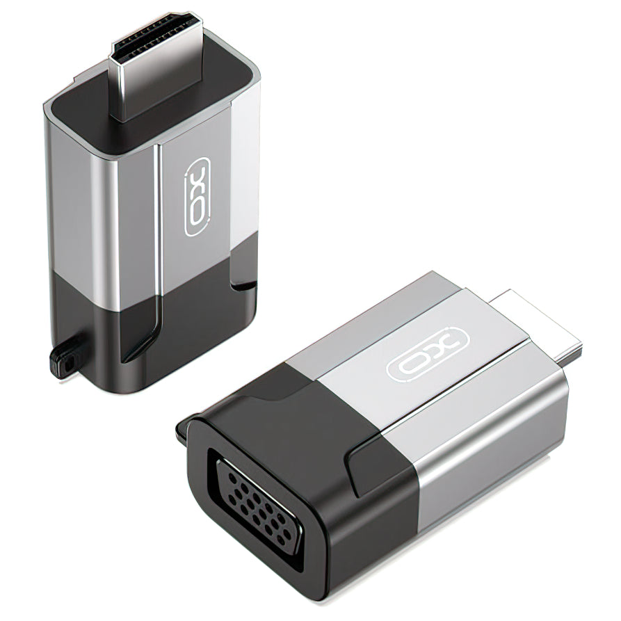 XO Design GB014 Video Adapter, HDMI - VGA, Grey