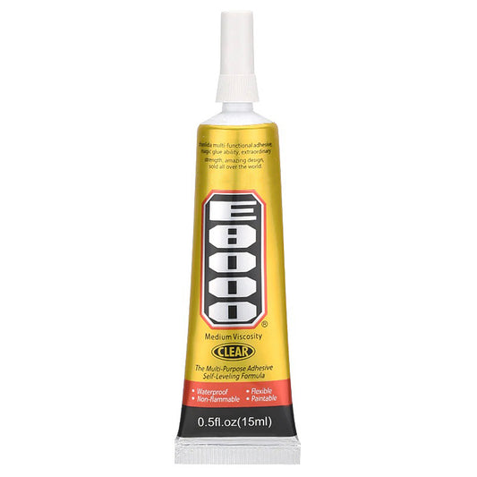 Suxun E-8000 Liquid Adhesive, 15ml, Transparent