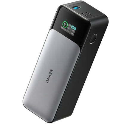 External Battery Anker 737, 24000mAh, 140W, QC + PD, 1 x USB-A - 2 x USB-C, Black A1289011