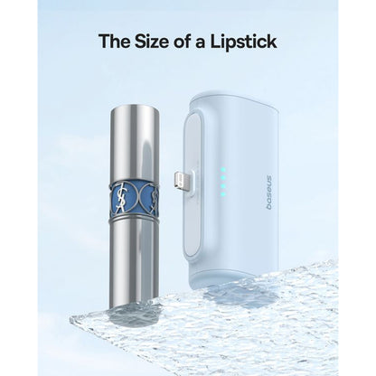Baseus Compact External Battery, 5000mAh, 20W, PD, 1 x Lightning - 1 x USB-C, Blue P10068307313-00