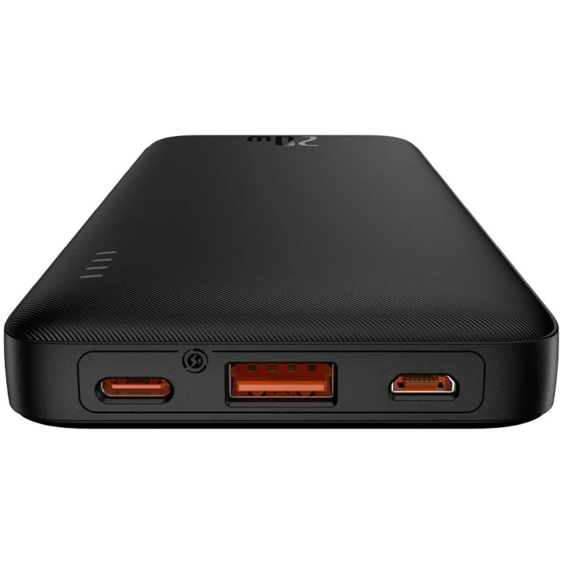 Baseus Airpow External Battery, 10000mAh, 20W, QC + PD, 1 x USB-A - 1 x USB-C, Black PPQD090001